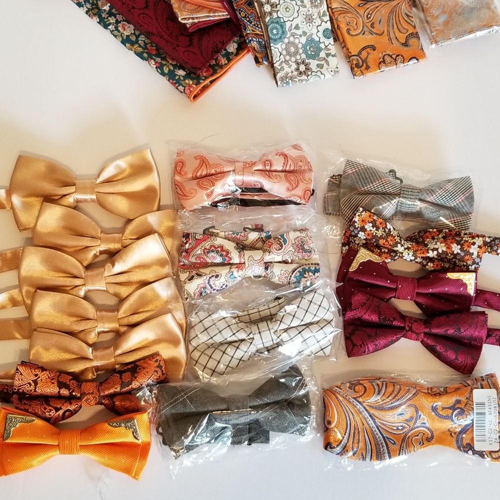 Mix & Match Bow Ties and Pocket Squares